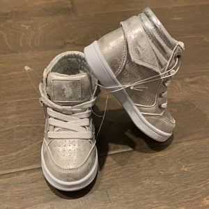 NWT Little Girls 6.5 High Top US Polo Tennis Shoes